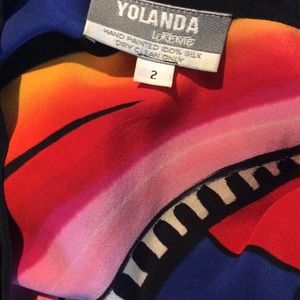 Yolanda Lorente Dresses - Yolanda Lorente Vintage Hand painted Silk Kimono Yolanda Lorente Dresses - Yolanda Lorente Vintage Hand painted Silk Kimono